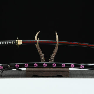 shusui replica black blade with red hamon